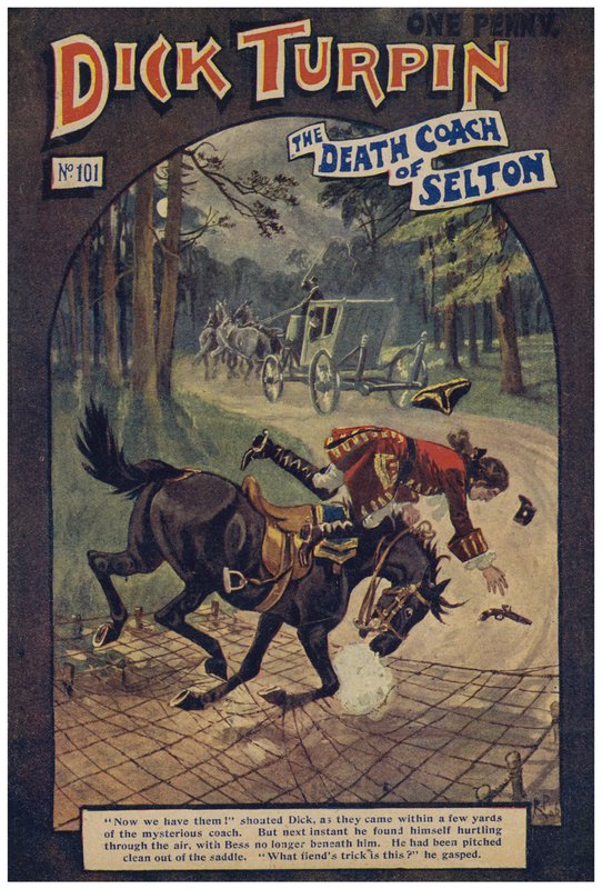 Dick Turpin (colour litho) 作者 罗伯特·普罗斯（Robert Prowse Jnr）