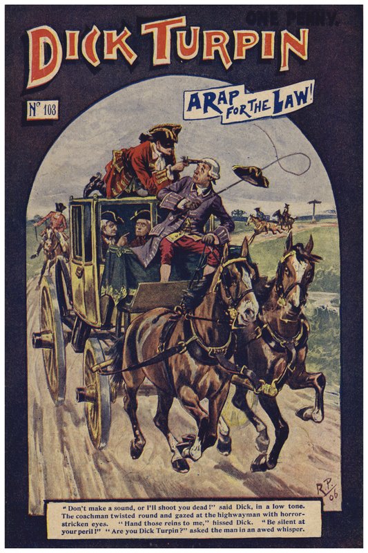 Dick Turpin（彩色石版画） 作者 罗伯特·普罗斯（Robert Prowse Jnr）