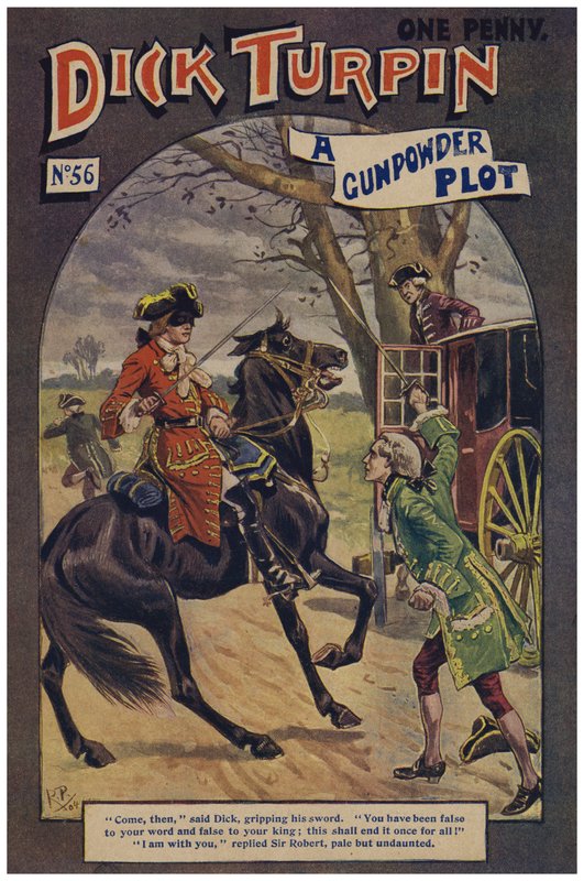 Dick Turpin（彩色石版画） 作者 罗伯特·普罗斯（Robert Prowse Jnr）