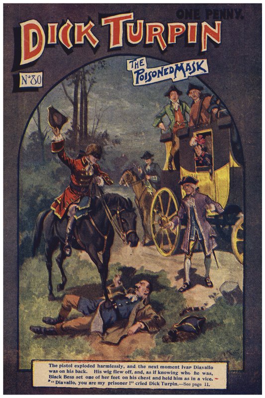 Dick Turpin（彩色石版画） 作者 罗伯特·普罗斯（Robert Prowse Jnr）