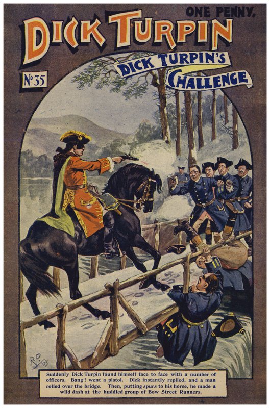 Dick Turpin（彩色石版画） 作者 罗伯特·普罗斯（Robert Prowse Jnr）