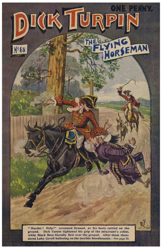 Dick Turpin（彩色石版画） 作者 罗伯特·普罗斯（Robert Prowse Jnr）