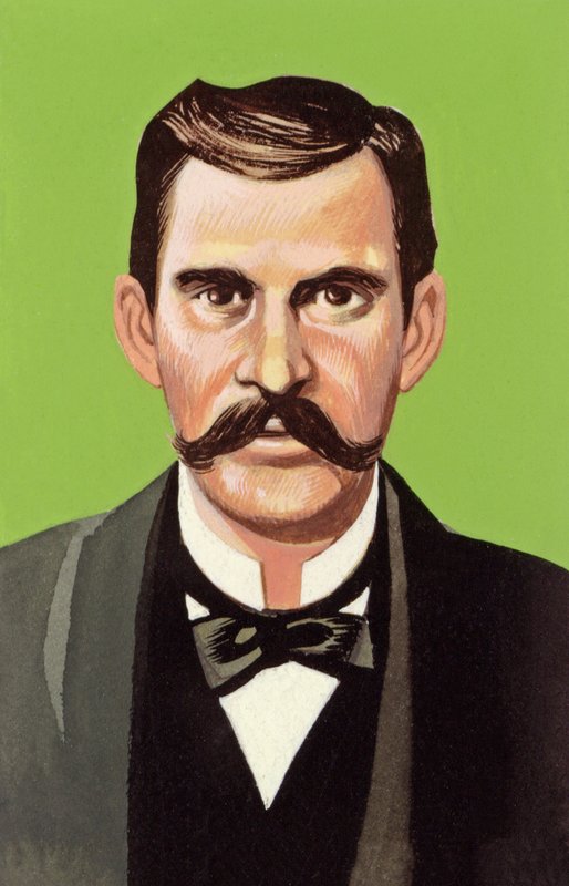 Doc Holliday（水粉画，纸本） 作者 罗恩·恩布尔顿