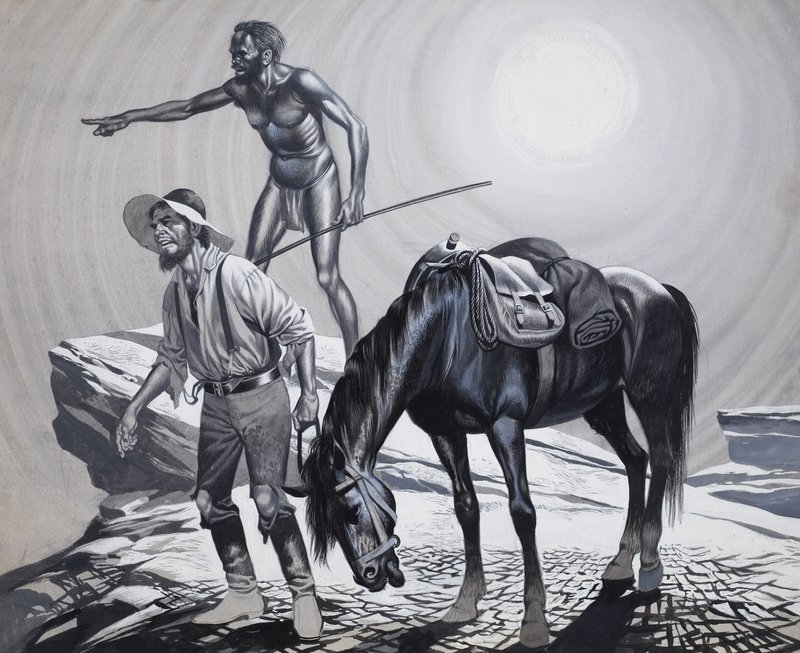 爱德华-艾尔（1815-1901）（水粉画，纸本） 作者 罗恩·恩布尔顿