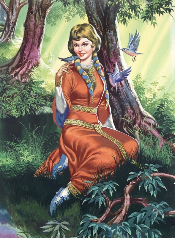 女仆玛丽安（水粉画纸） 作者 罗恩·恩布尔顿