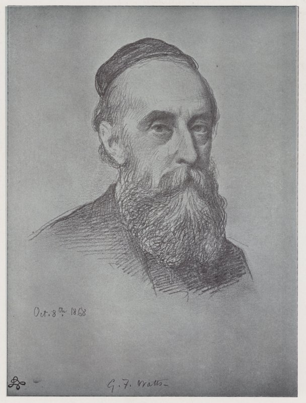 George Frederick Watts (litho) 作者 鲁道夫·莱曼（Rudolf Lehmann）