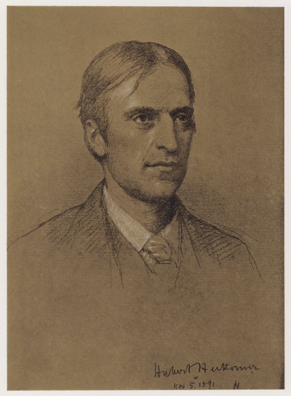 Professor Hubert Herkomer (litho) 作者 鲁道夫·莱曼（Rudolf Lehmann）