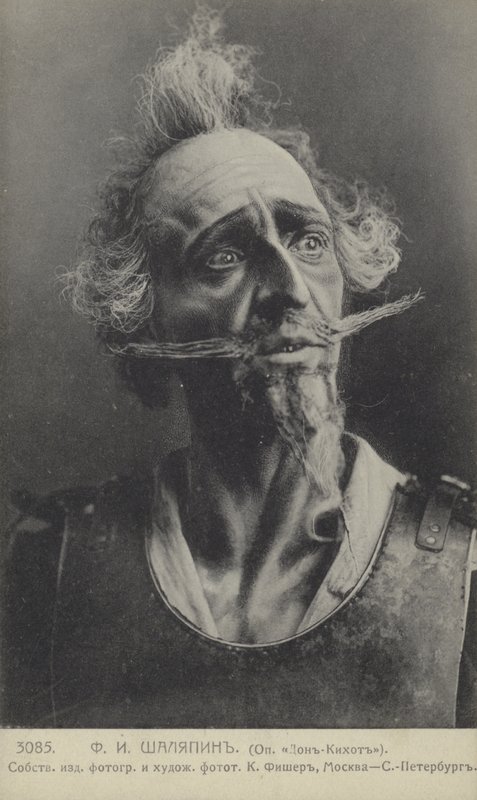 Feodor Chaliapin，俄罗斯歌剧演唱家，饰演堂吉诃德 作者 俄罗斯摄影师