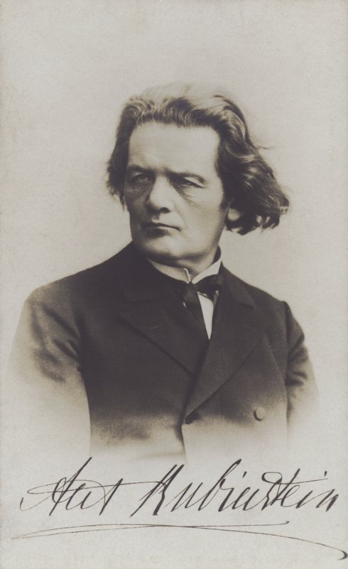 Anton Rubinstein, Russian composer, conductor and pianist (b/w photo) 作者 俄罗斯摄影师（之后）