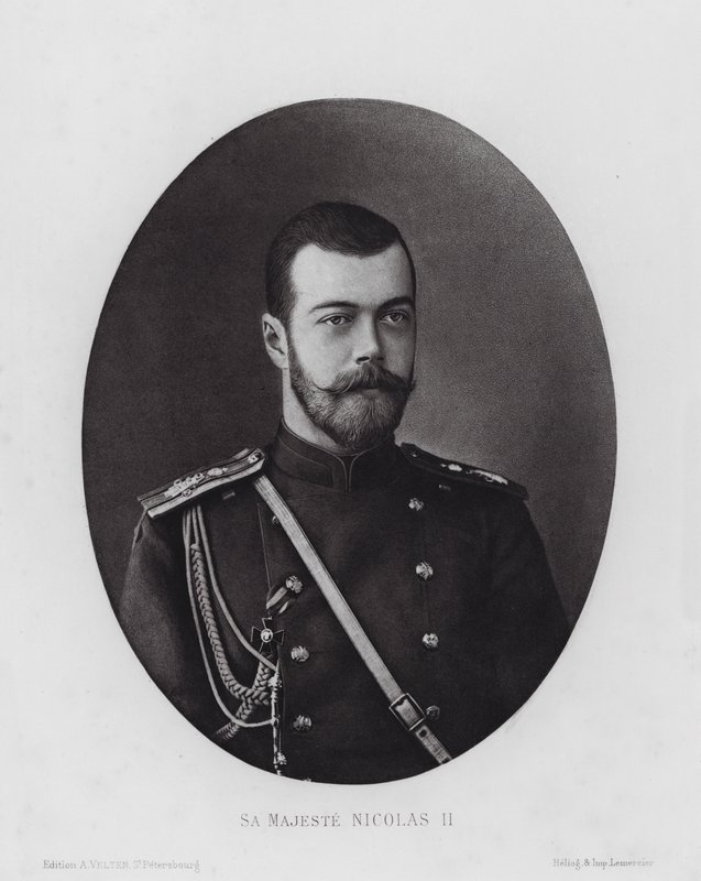 LArmee Russe: Sa Majeste Nicolas II (b/w photo) 作者 俄罗斯摄影师（之后）