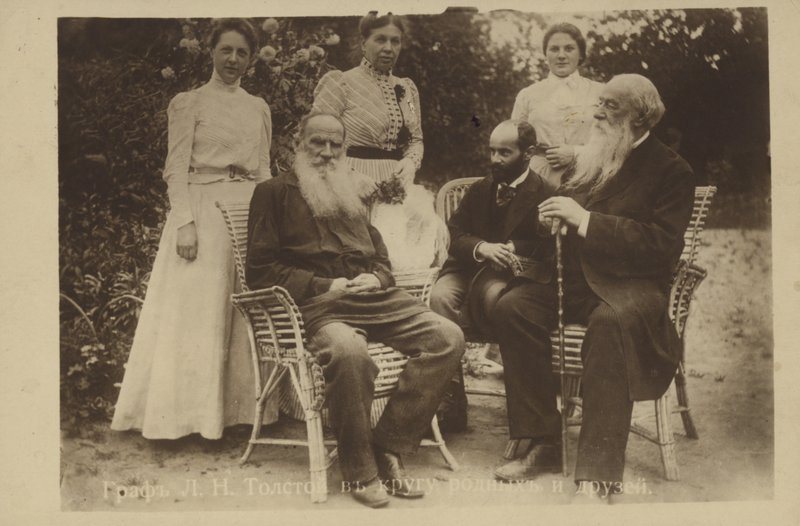 Leo Tolstoy与家人和朋友 作者 俄罗斯摄影师