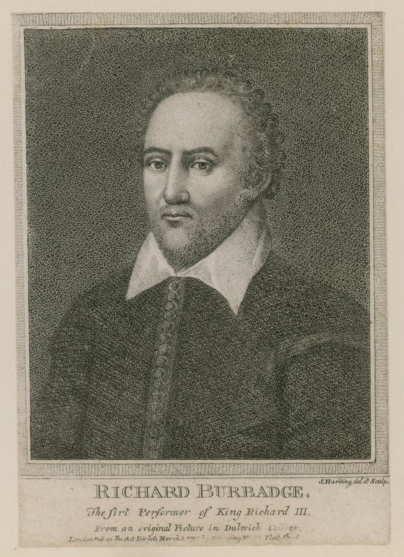 Richard Burbadge，King Richard III的第一位演员 作者 哈丁