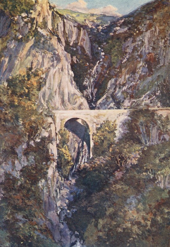 山羊之跃，勒维甘（彩色石版画） 作者 萨宾·巴林·古尔德