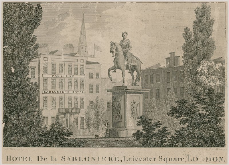 Hotel de Sabloniere，莱斯特广场，伦敦 作者 塞缪尔·罗尔（Samuel Rawle）