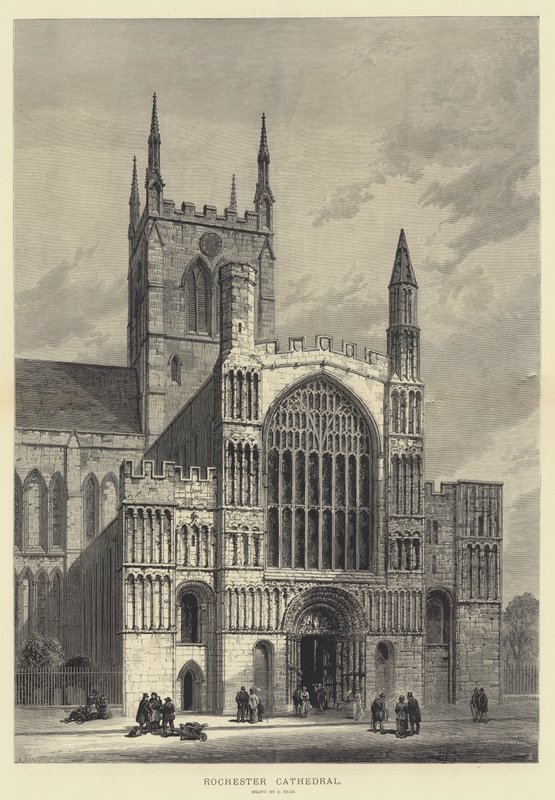 Rochester Cathedral (engraving) 作者 塞缪尔·里德