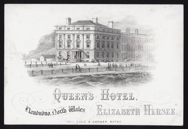 Trade card for the Queen