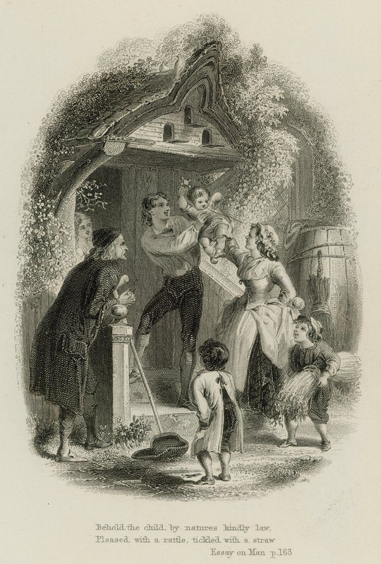 Scene from Essay on Man, by Alexander Pope (engraving) 作者 苏格兰学派