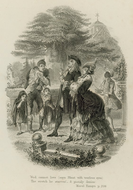 Scene from Moral Essays, by Alexander Pope (engraving) 作者 苏格兰学派