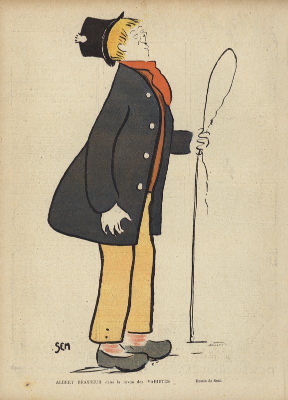 Albert Brasseur，法国喜剧演员和轻歌剧歌手 作者 塞姆
