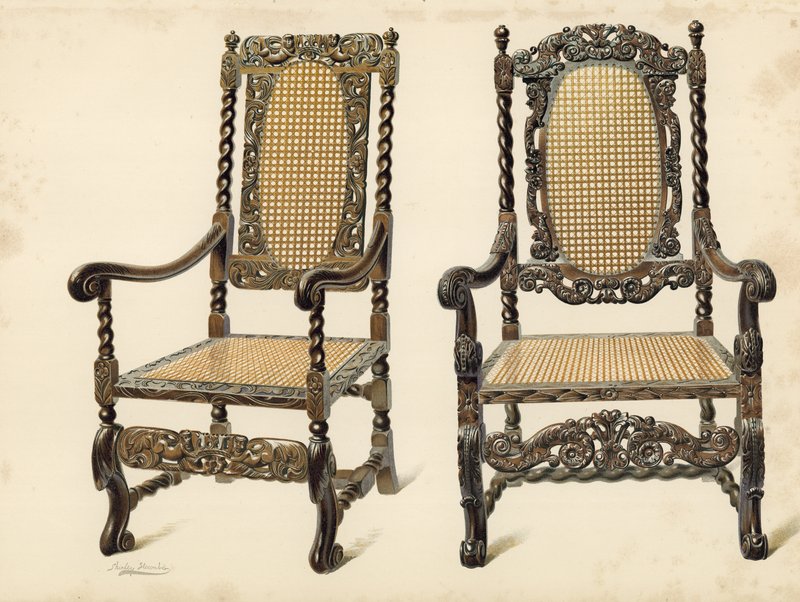 主席，P Macquoid的财产; Arthur S Cope（chromolitho）的主席，财产 作者 雪莉·查尔斯·莱韦林·斯洛科姆