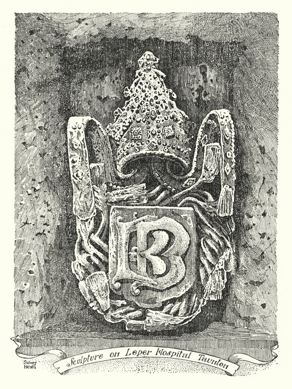 Sculpture on Leper Hospital, Taunton (engraving) 作者 悉尼希斯