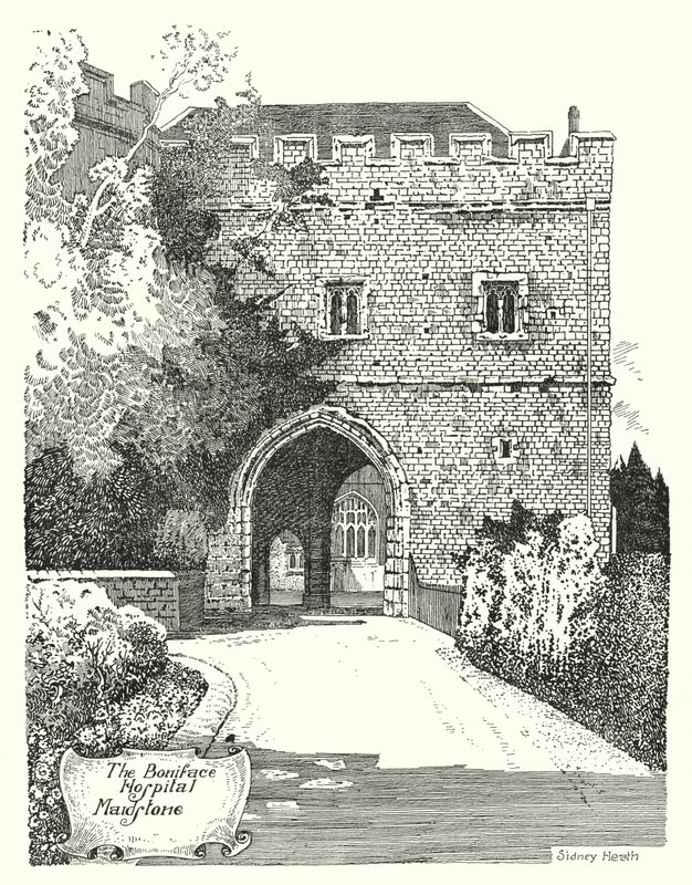 The Boniface Hospital, Maidstone (engraving) 作者 悉尼希斯