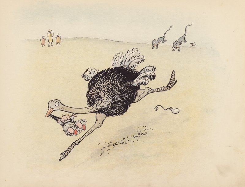 S Rosamond Praeger 为《小双龙》绘制的插图（彩色石版画） 作者 索菲亚·罗莎蒙德·普拉格