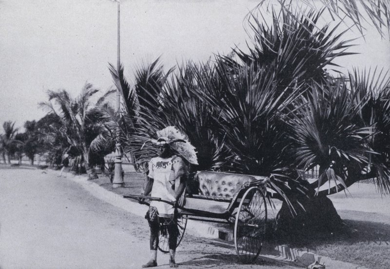 Bay Esplanade, Durban, showing Ricksha (b/w photo) 作者 南非摄影师