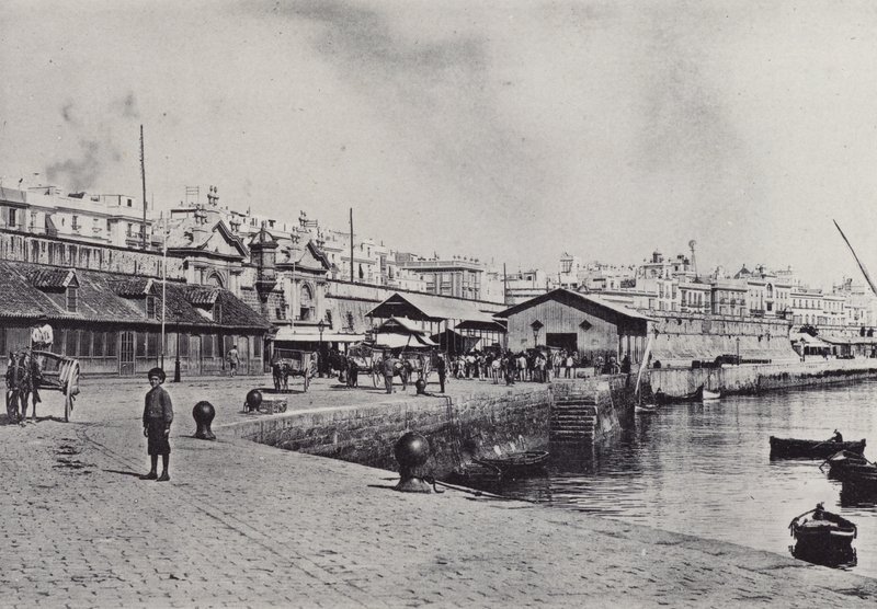 Cadiz: El Muelle (b/w photo) 作者 西班牙摄影师