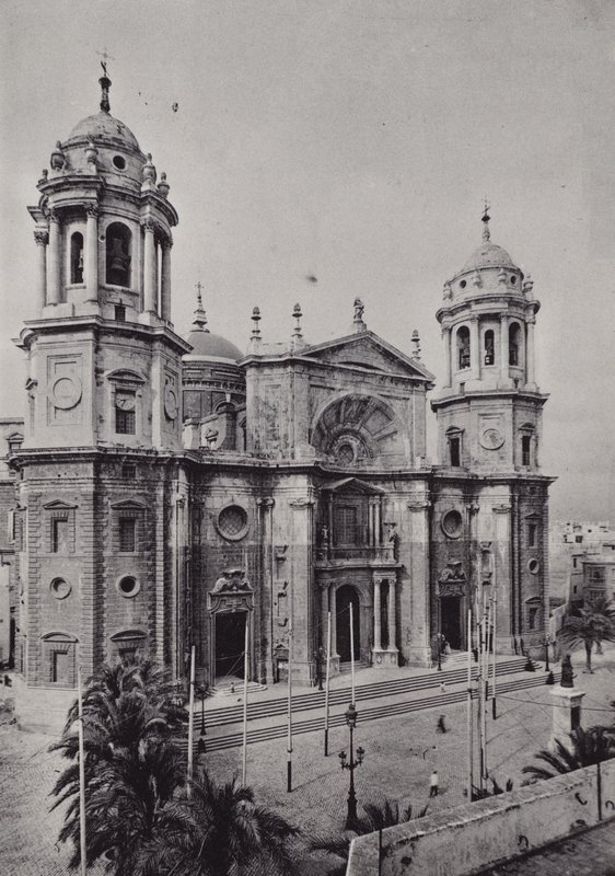 加的斯。La Catedral（黑白照片）。 作者 西班牙摄影师