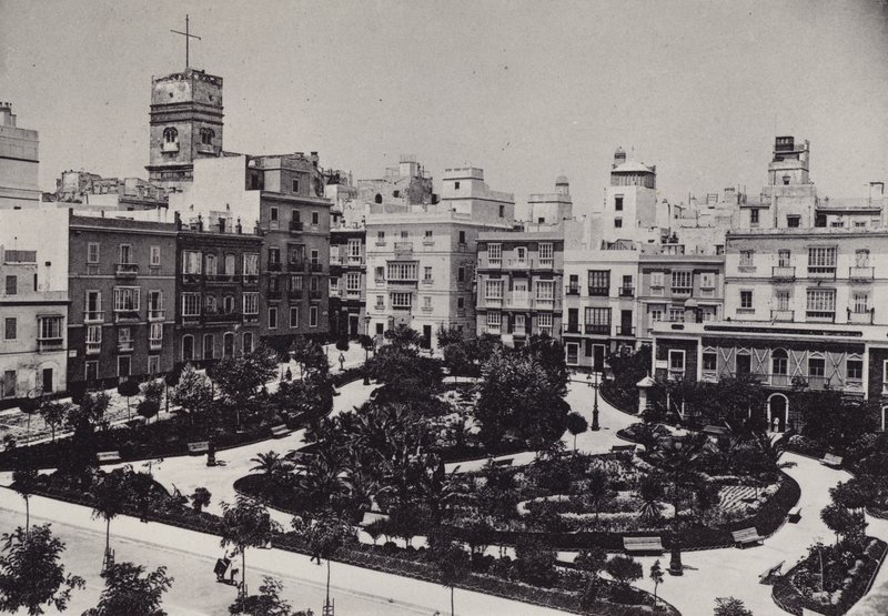 加的斯：Plaza de Guerra Jimenez（黑白照片） 作者 西班牙摄影师