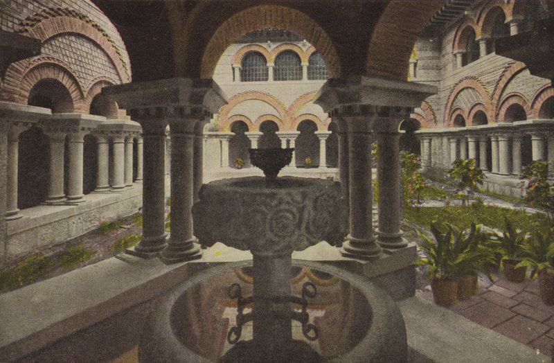 蒙特塞拉特Claustre romanic；Claustro romanico（彩色照片） 作者 西班牙摄影师