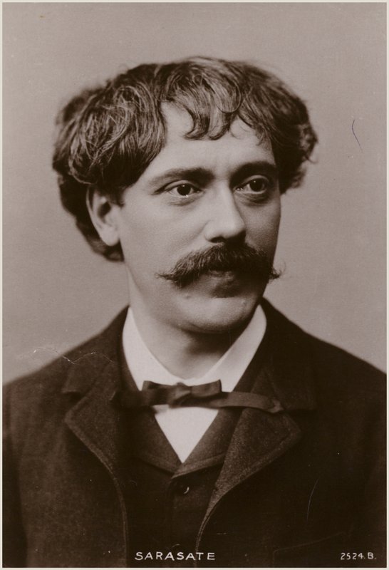 Pablo de Sarasate的肖像 作者 西班牙摄影师