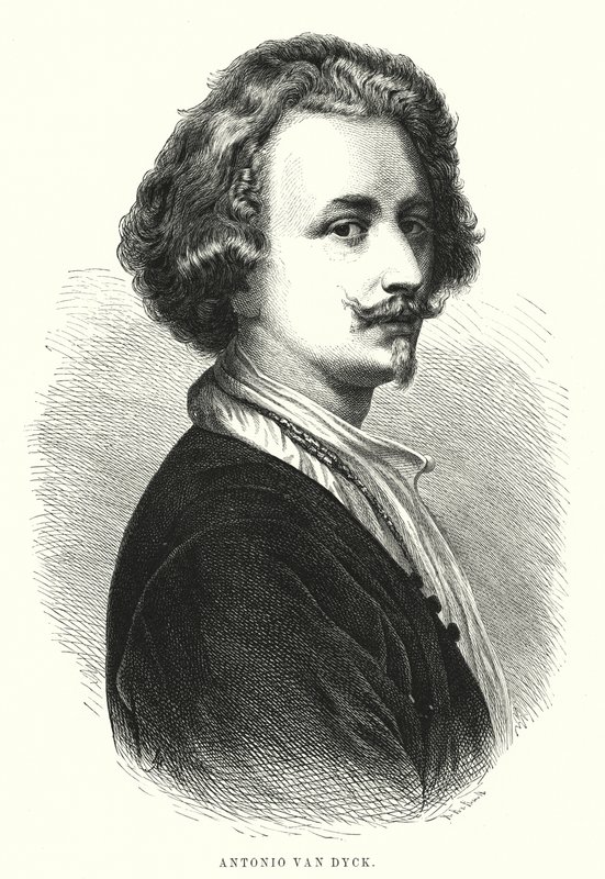 Anthony van Dyck, Flemish artist (litho) 作者 西班牙语学校