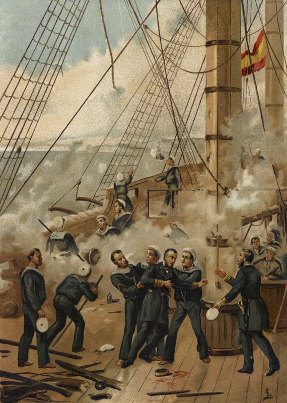 秘鲁卡亚俄战役，1866年 作者 西班牙语学校