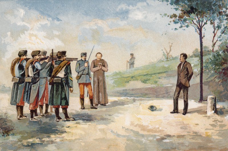 1869年，共和党革命家Froilan Carvajal，西班牙的行刑队执行 作者 西班牙语学校