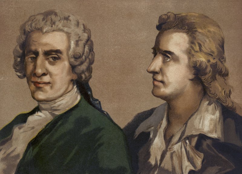 德国诗人Friedrich Gottlieb Klopstock和Friedrich Schiller 作者 西班牙语学校