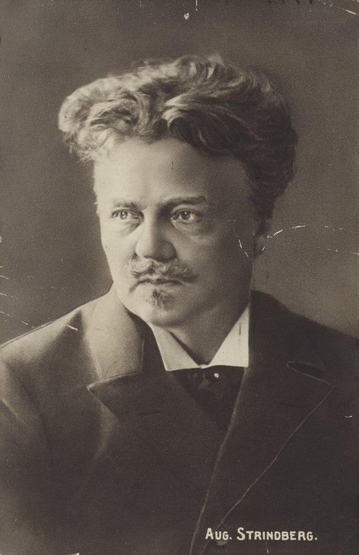 August Strindberg的肖像 作者 瑞典摄影师