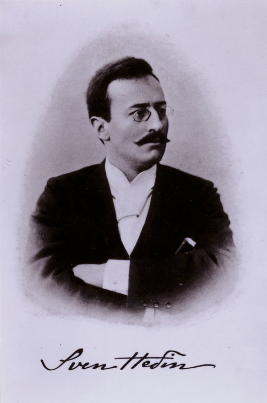 Sven Hedin, Swedish explorer (b/w photo) 作者 瑞典摄影师