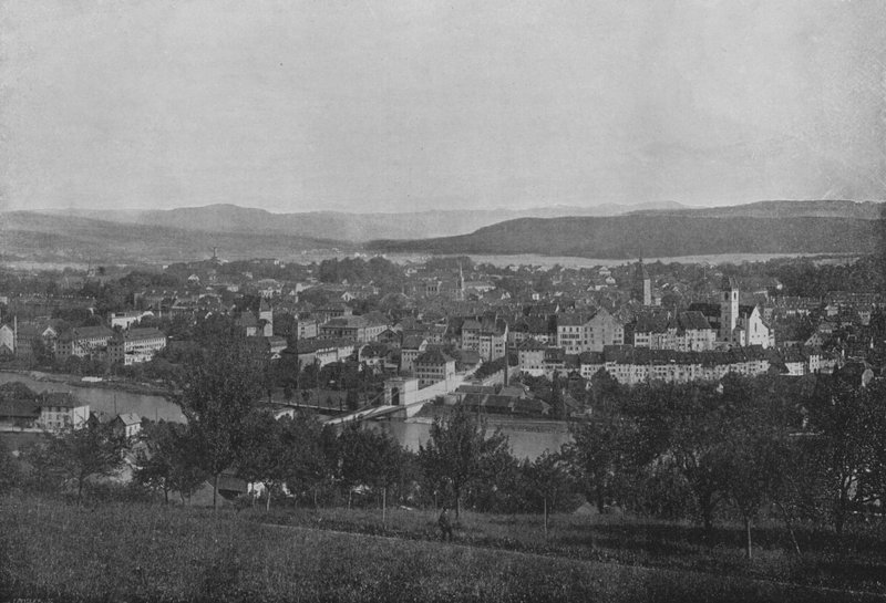 Aarau, Vue Generale (b/w photo) 作者 瑞士摄影师