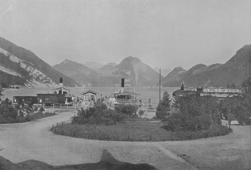 阿尔卑纳赫斯塔德，Lac des IV Cantons（黑白照片） 作者 瑞士摄影师