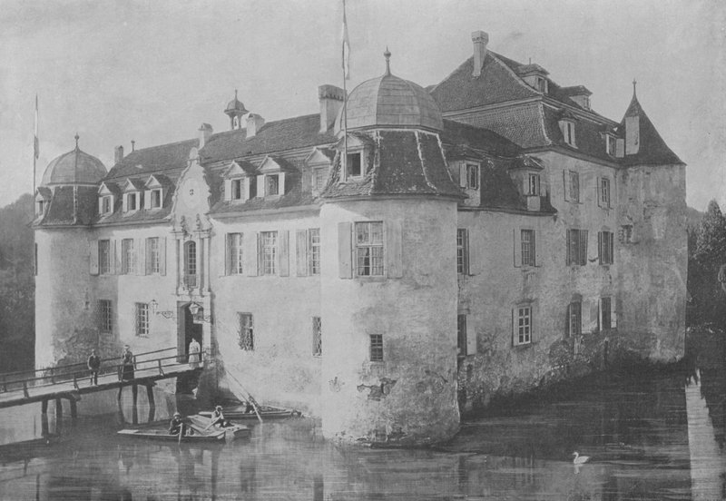 Chateau de Bottmingen, pres Bale (b/w photo) 作者 瑞士摄影师