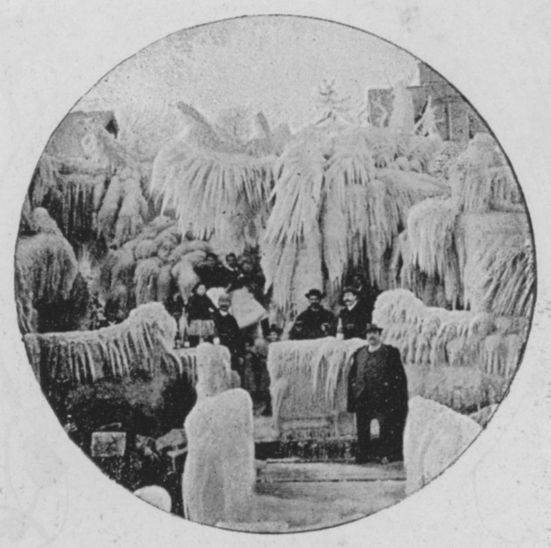 Effet de bise a Geneve, Hiver 1896 (b/w photo) 作者 瑞士摄影师