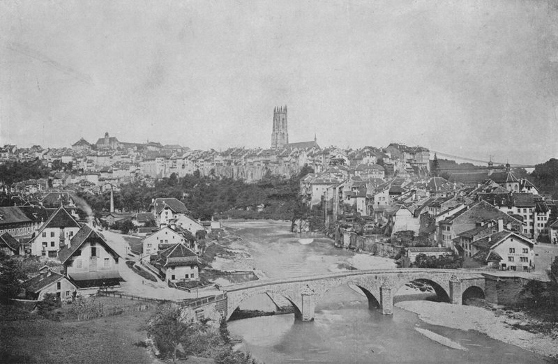 Fribourg (b/w photo) 作者 瑞士摄影师