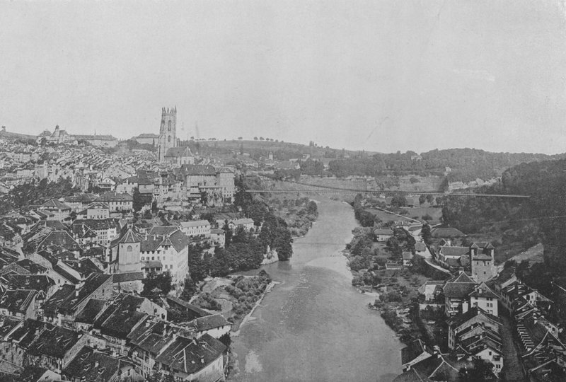 Fribourg (b/w photo) 作者 瑞士摄影师