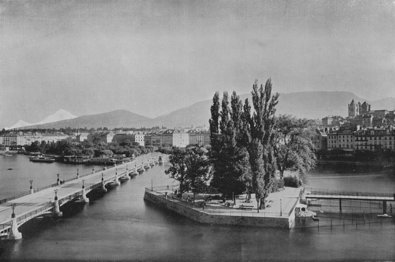 Geneve, Vue Generale (b/w photo) 作者 瑞士摄影师