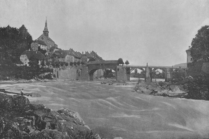 Laufenbourg (b/w photo) 作者 瑞士摄影师