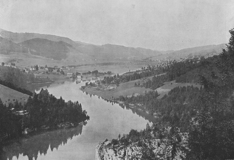 Le Bassin du Doubs aux Brenets (b/w photo) 作者 瑞士摄影师