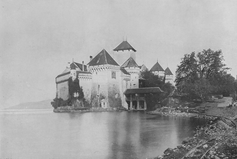 Le Chateau de Chillon（黑白照片） 作者 瑞士摄影师