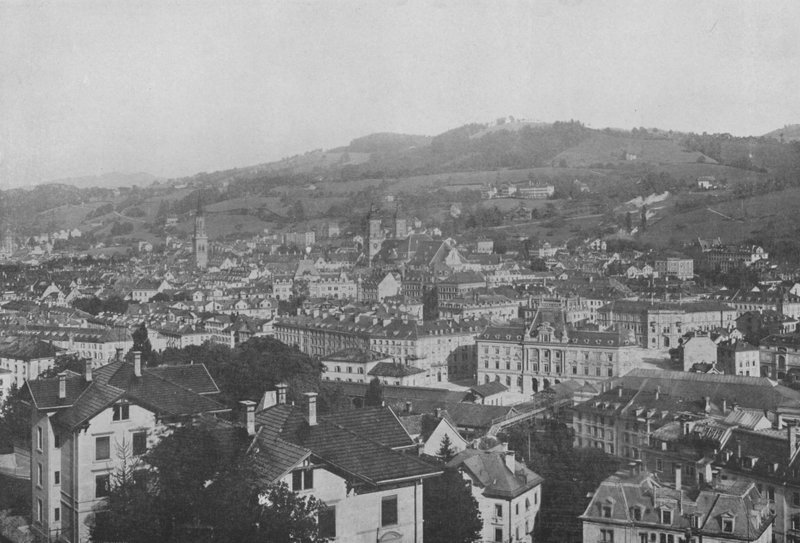 Saint-Gall, Vue generale (b/w photo) 作者 瑞士摄影师